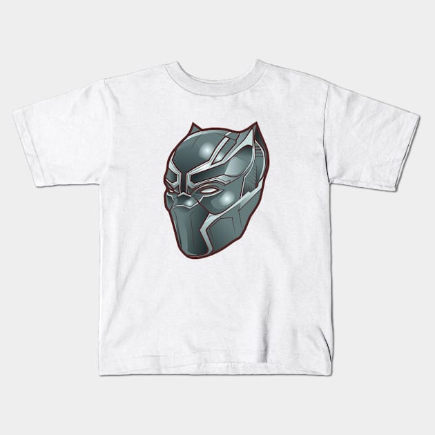 Black Panther Kids T-Shirt by dbcreations25